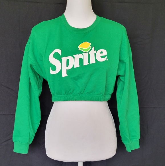 Tops - Sprite cropped sweatshirt sz s